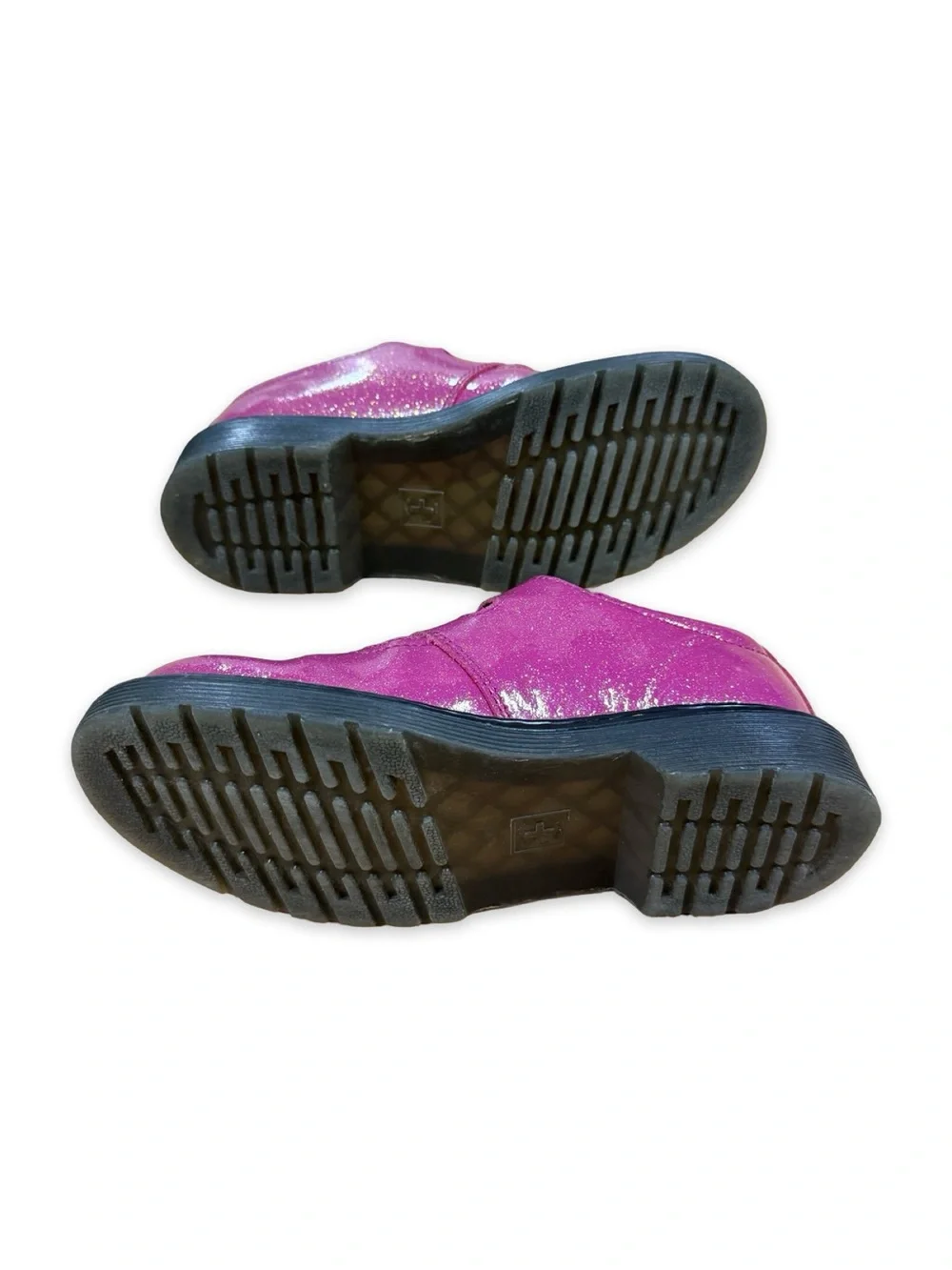 Dr. Martens Girl’s Fuchsia/Silver/Gold Glitter Mary Jane’s 8065 J Size 3